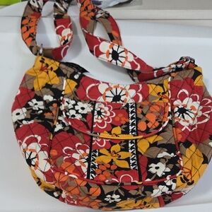Vera Bradley Red and Yellow Floral Shoulder Bag